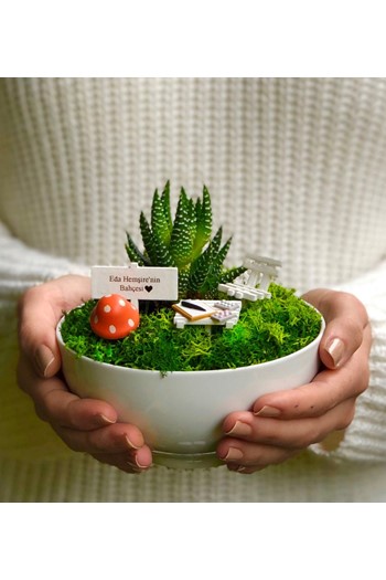 hemşireye hediye teraryum, hemşireye çiçek, hemşireler için 