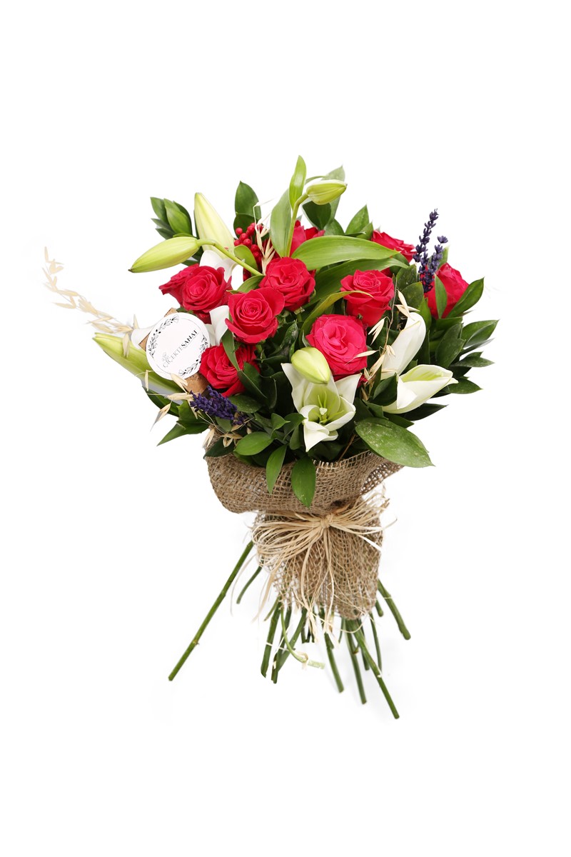 Roses & Whıte Lilium