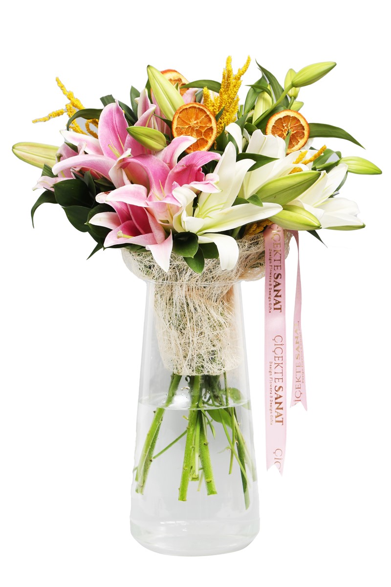 Pink & Whıte Lily