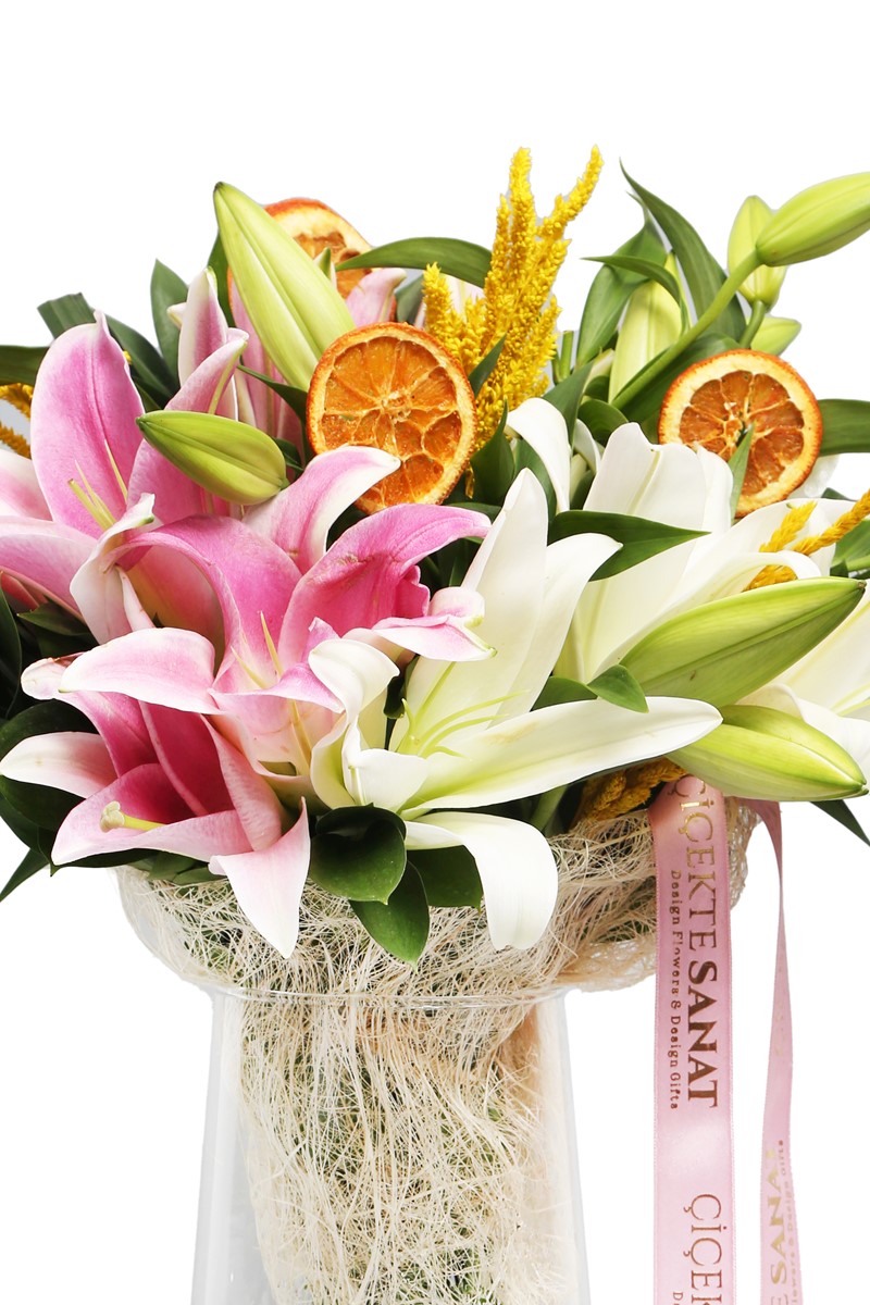 Pink & Whıte Lily
