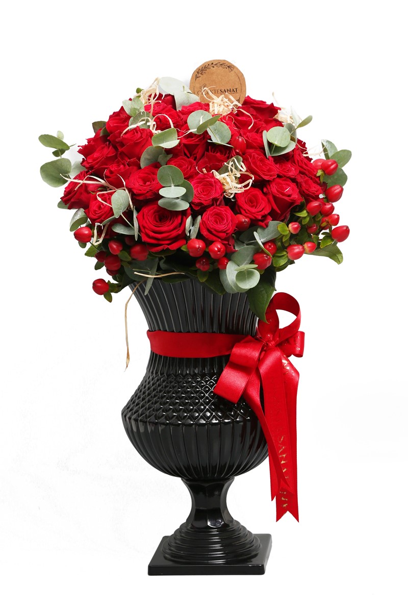 Crystal Red Love Flower - 1