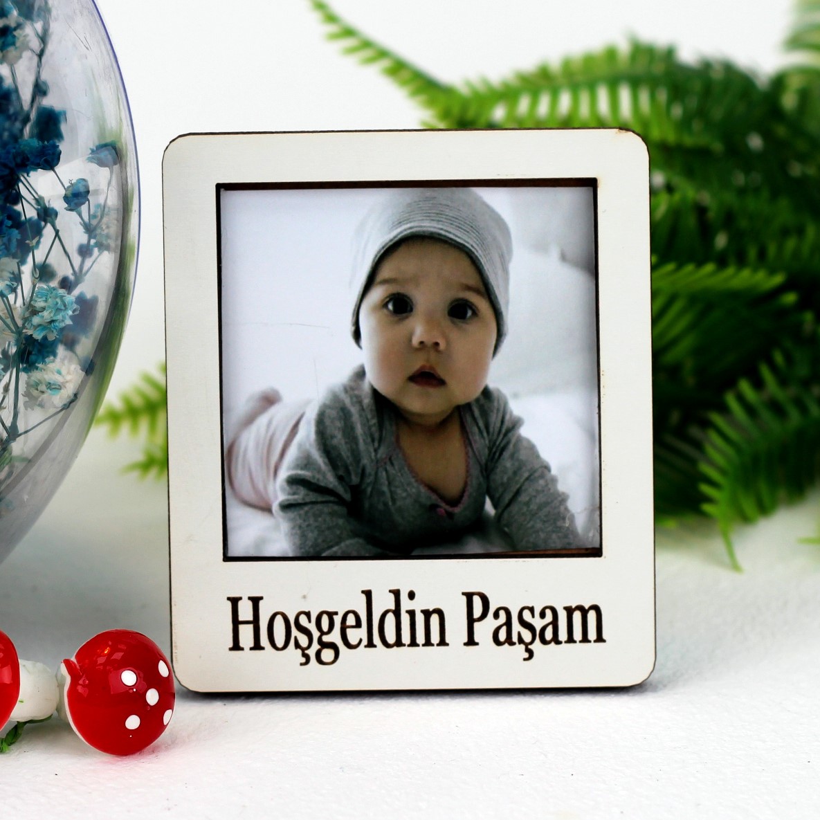 Kare Çerçeveli Teraryum Elma Hoşgeldin Bebek Erkek - 3