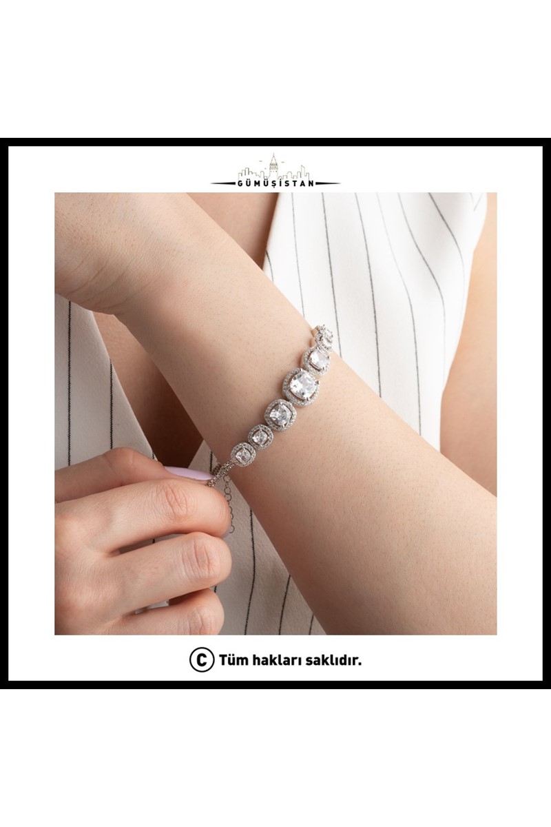 925 Ayar Gümüş Baget Model Bileklik