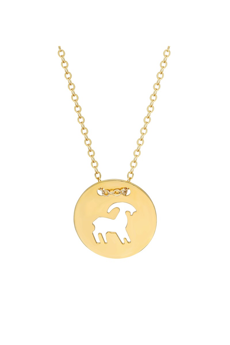 Altın Kaplama Bayan Oğlak Burcu Kolye PS0491