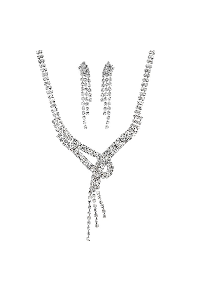 Bayan Gümüş Kaplama  Zirkon Taşlı Takı Seti PS0500