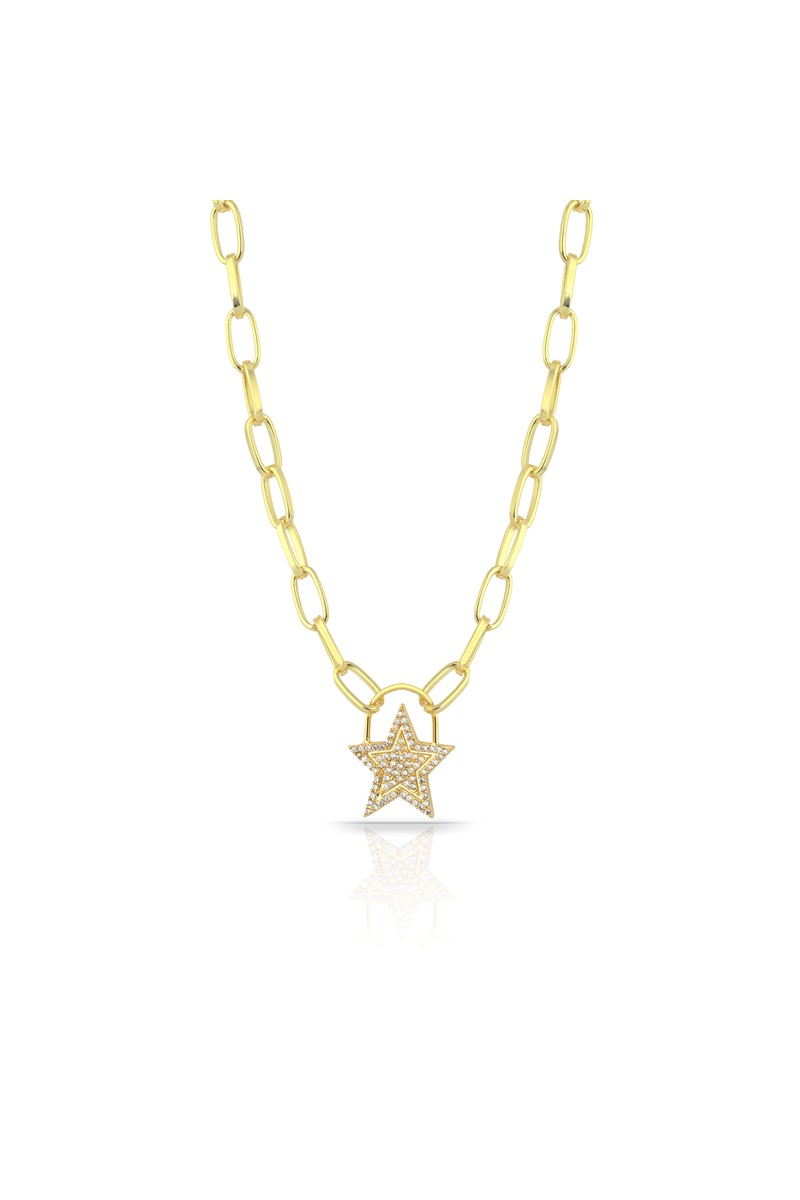 Forentina Altın Kaplama Yıldız Kolye PS1485