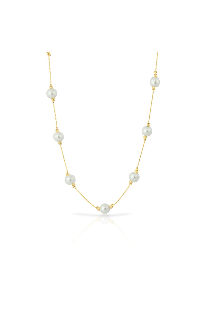 Forentina Altın Kaplama İnci Modeli Kolye PS1490