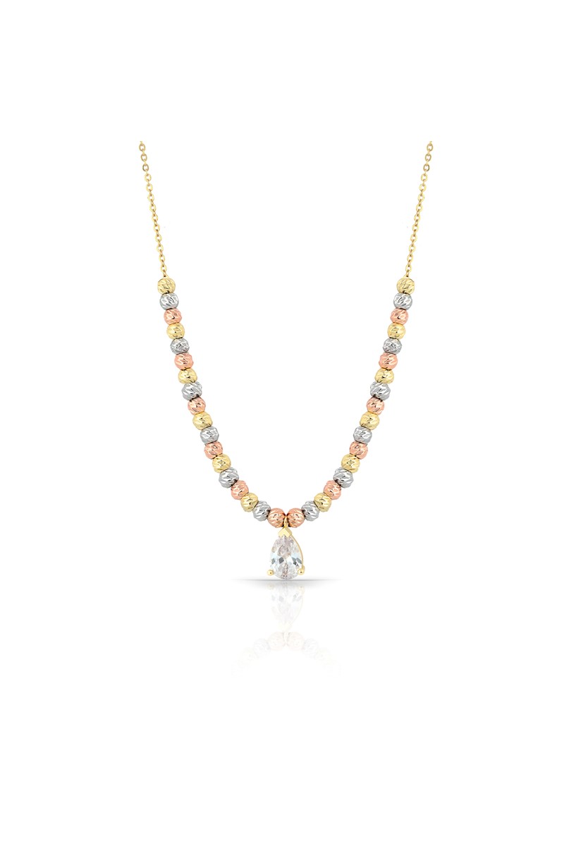 Forentina Toplu Elmas Kesim Kolye PS1496