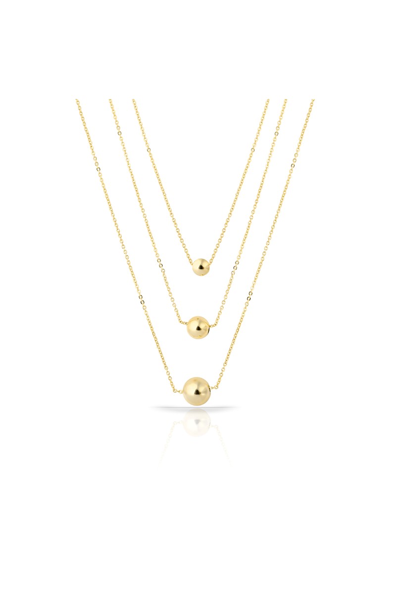 Forentina 3 Zincirli Toplu Kolye PS1498