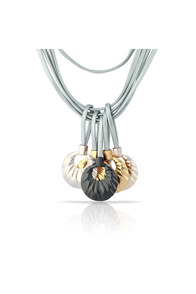 Forenina Gri Tasarım Kolye PS1509