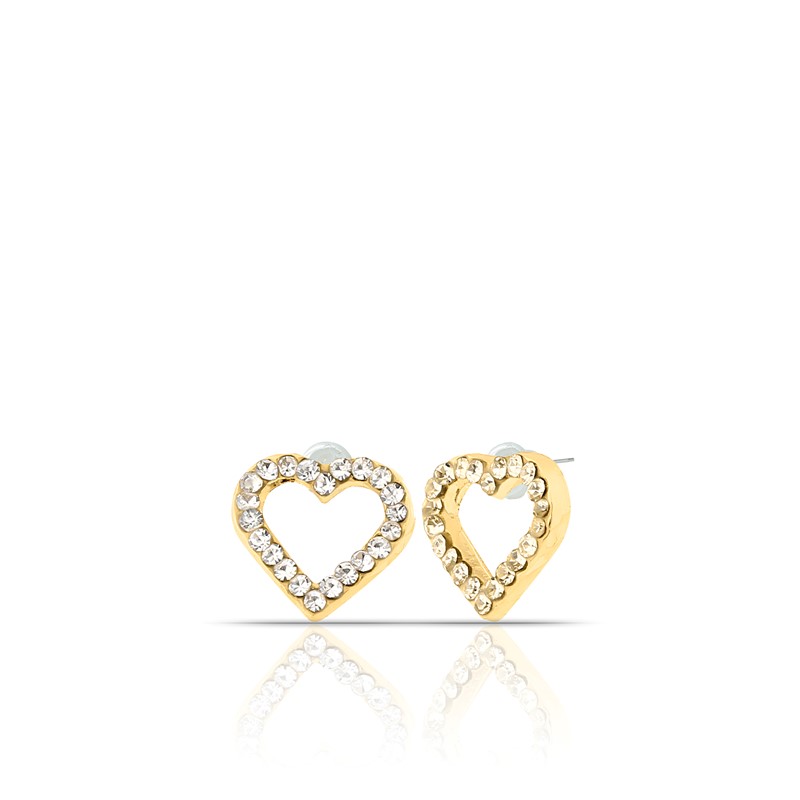 Forentina Sallantılı Kalp Kolye küpe Set PS1520