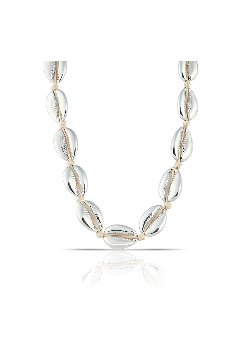 Forentina Gri Deniz Kabuğu Kolye PS1530