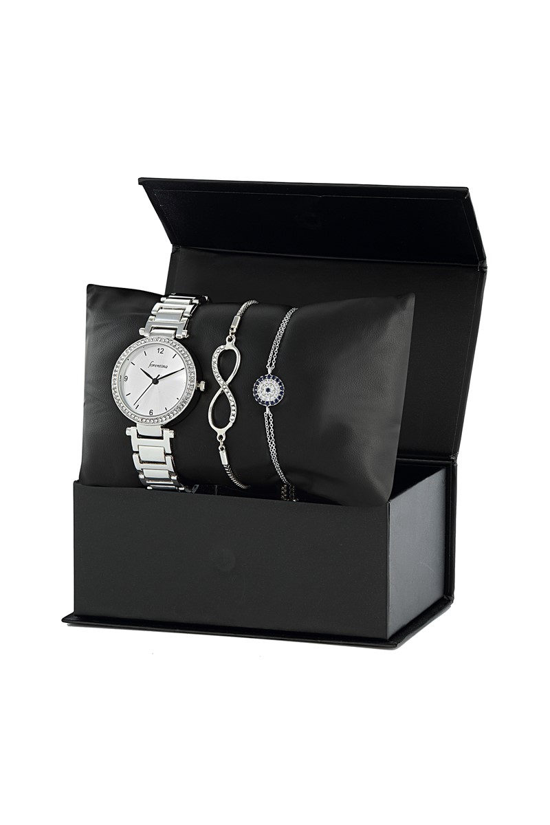 Forentina Bayan Kol Saati Sonsuzluk Bileklik Kombin Set PS1581