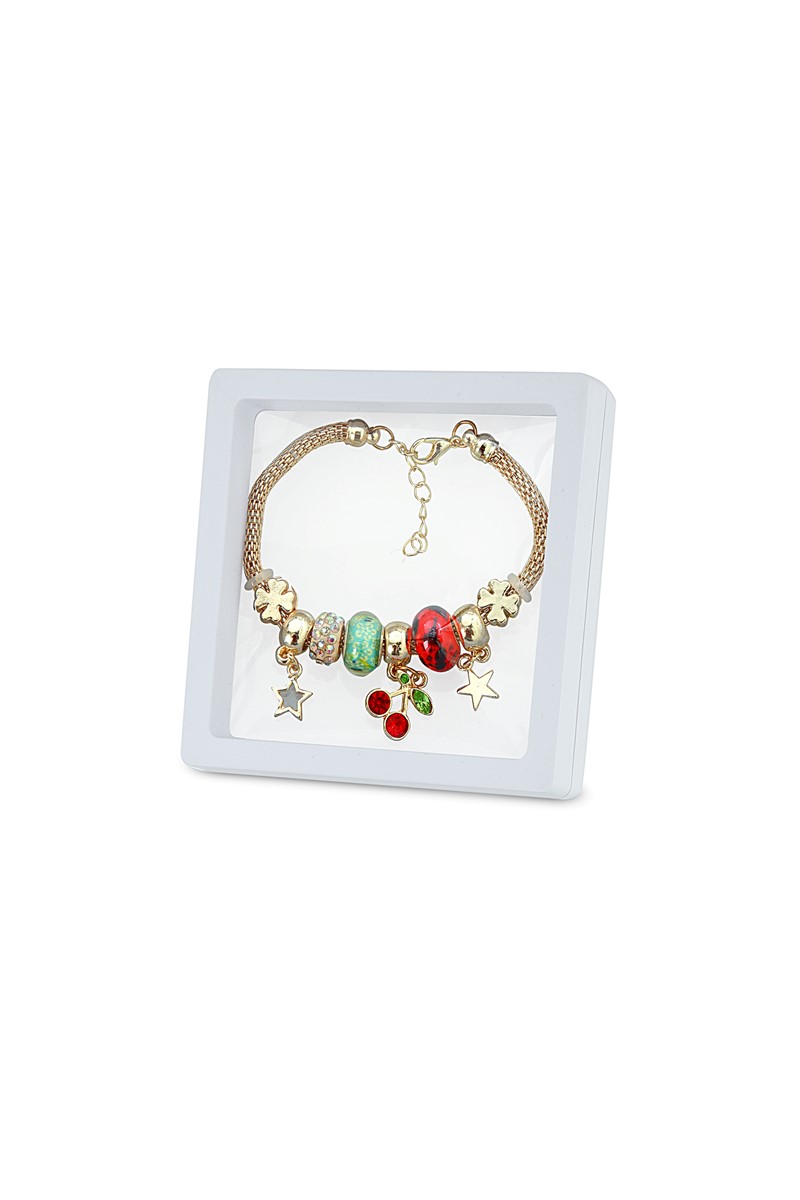 Forentina Kiraz Taşlı Charm Bileklik PS1664