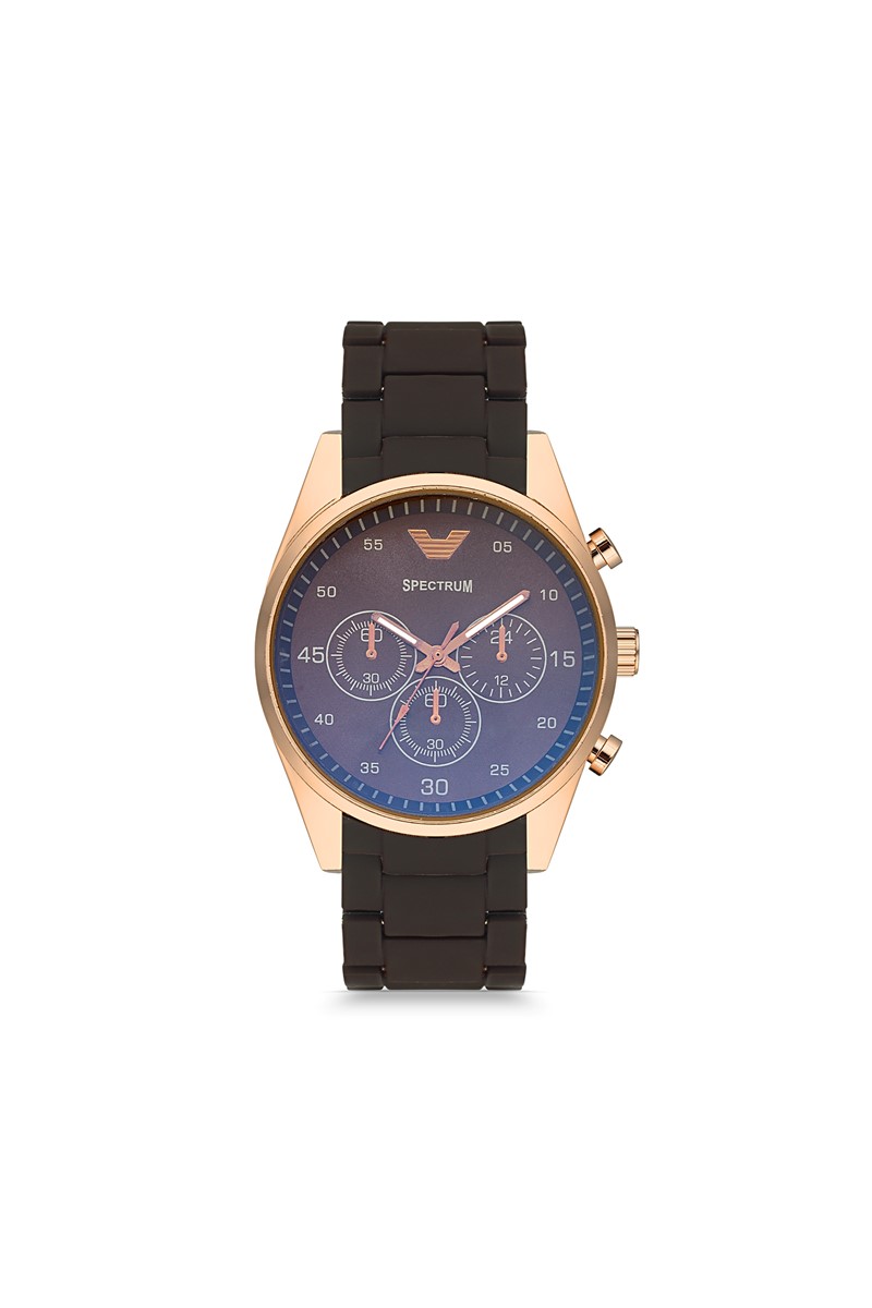 Kahverengi Silikon Erkek Kol Saati PS1674