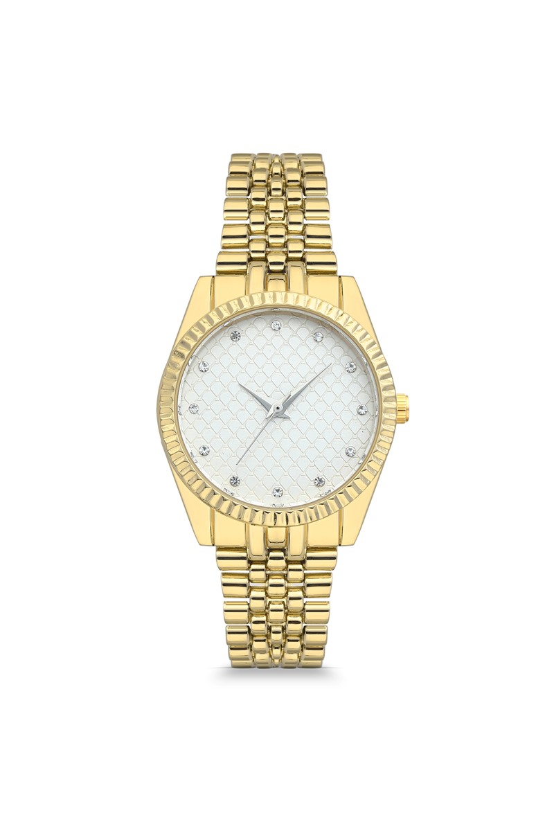 Bayan Altın Kap. Taşlı Kol Saati PS1706