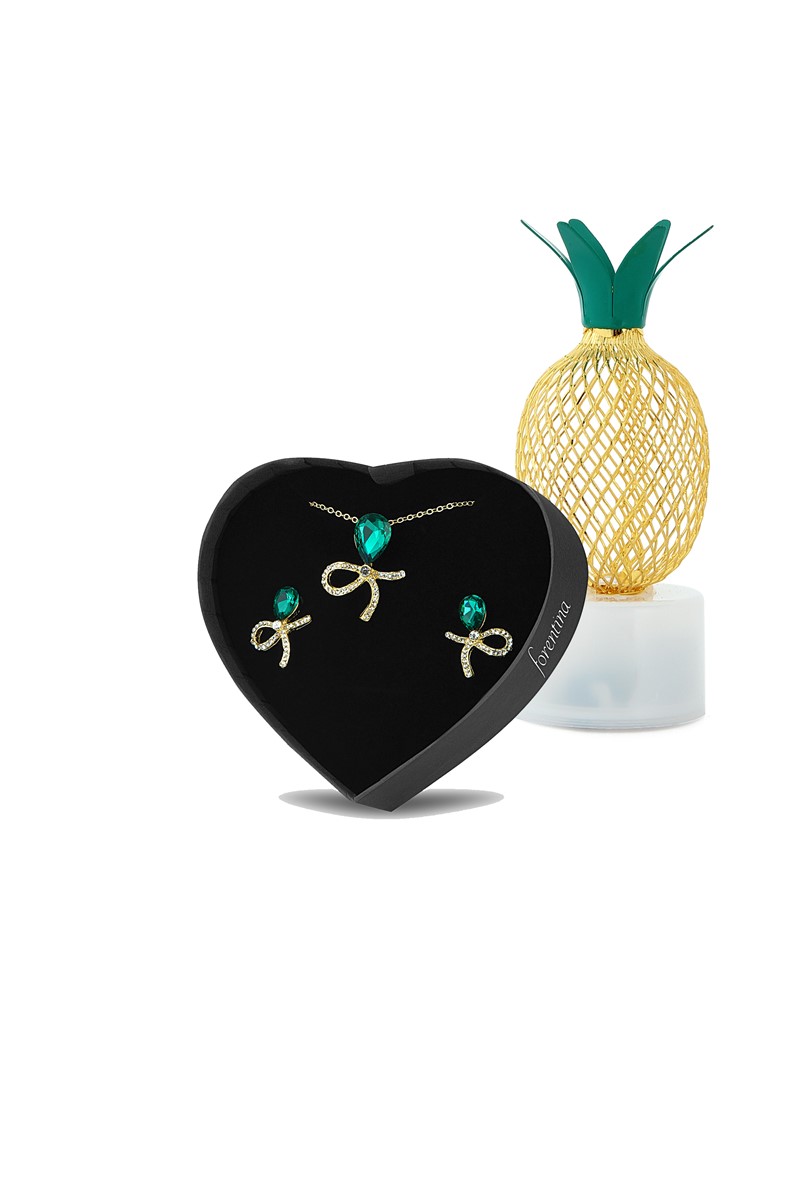 Forentina Kurdela Kolye Küpe Ananas Led Lamba PS1734