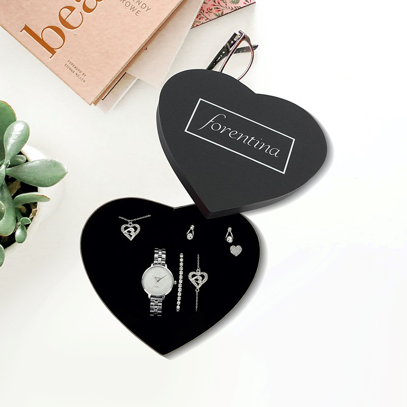 Forentina  Anne Bebek Kolye Küpe Bileklik Yüzük Saat -Hediye Set PS1774