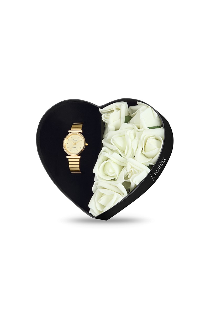 Forentina Güllü Kutuda Altın Kap. Bayan Kol Saati PS1777