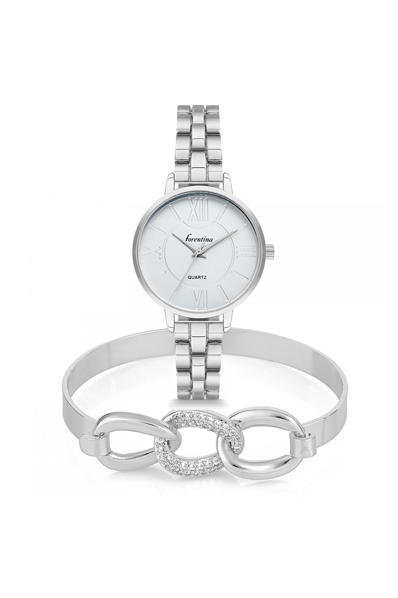 Forentina Metal Bayan Kol Saati - Bileklik Kombin PS1797
