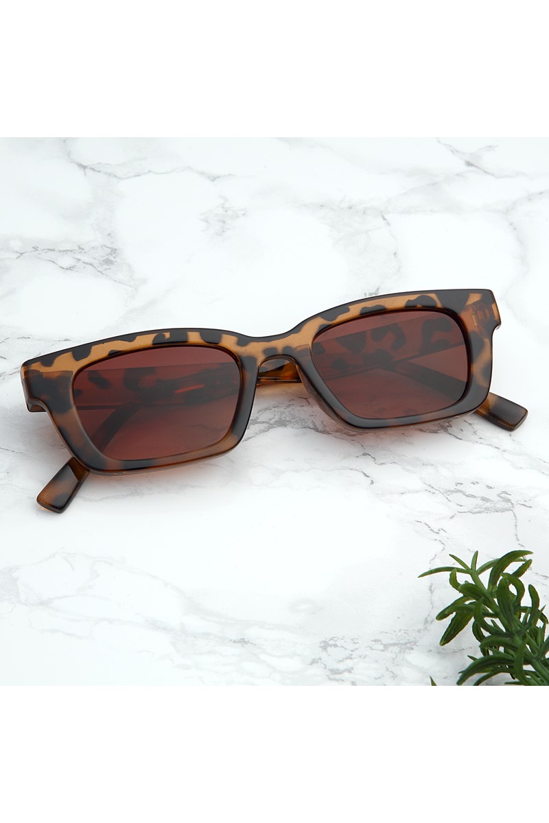 Forentina Leopar Desenli Bayan Güneş Gözlüğü PS1834