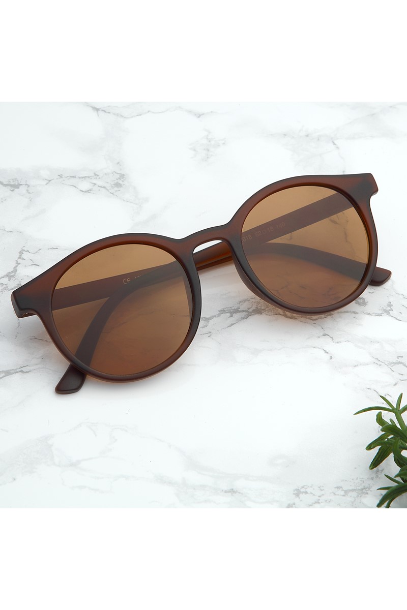 Forentina Unisex Kahverengi Güneş Gözlüğü PS1841