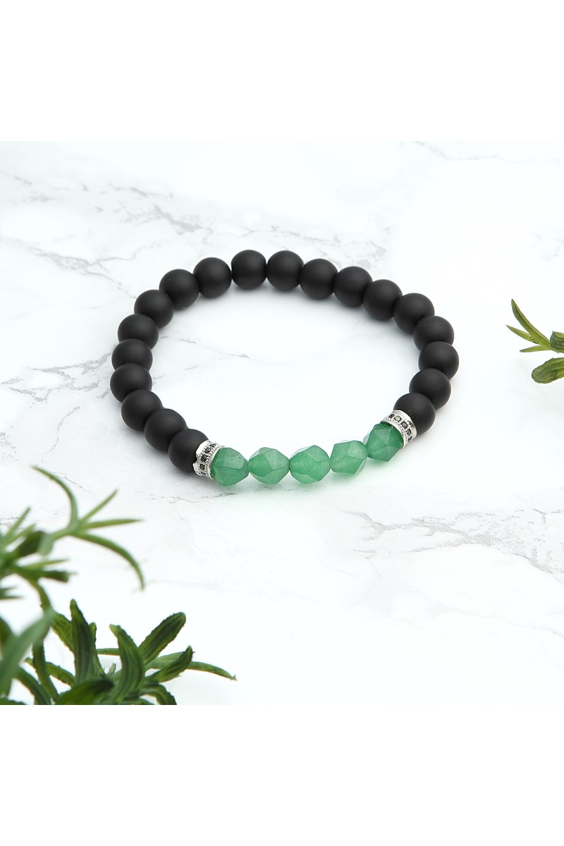 Forentina Yeşil Doğal Taş Erkek Bileklik PS1844