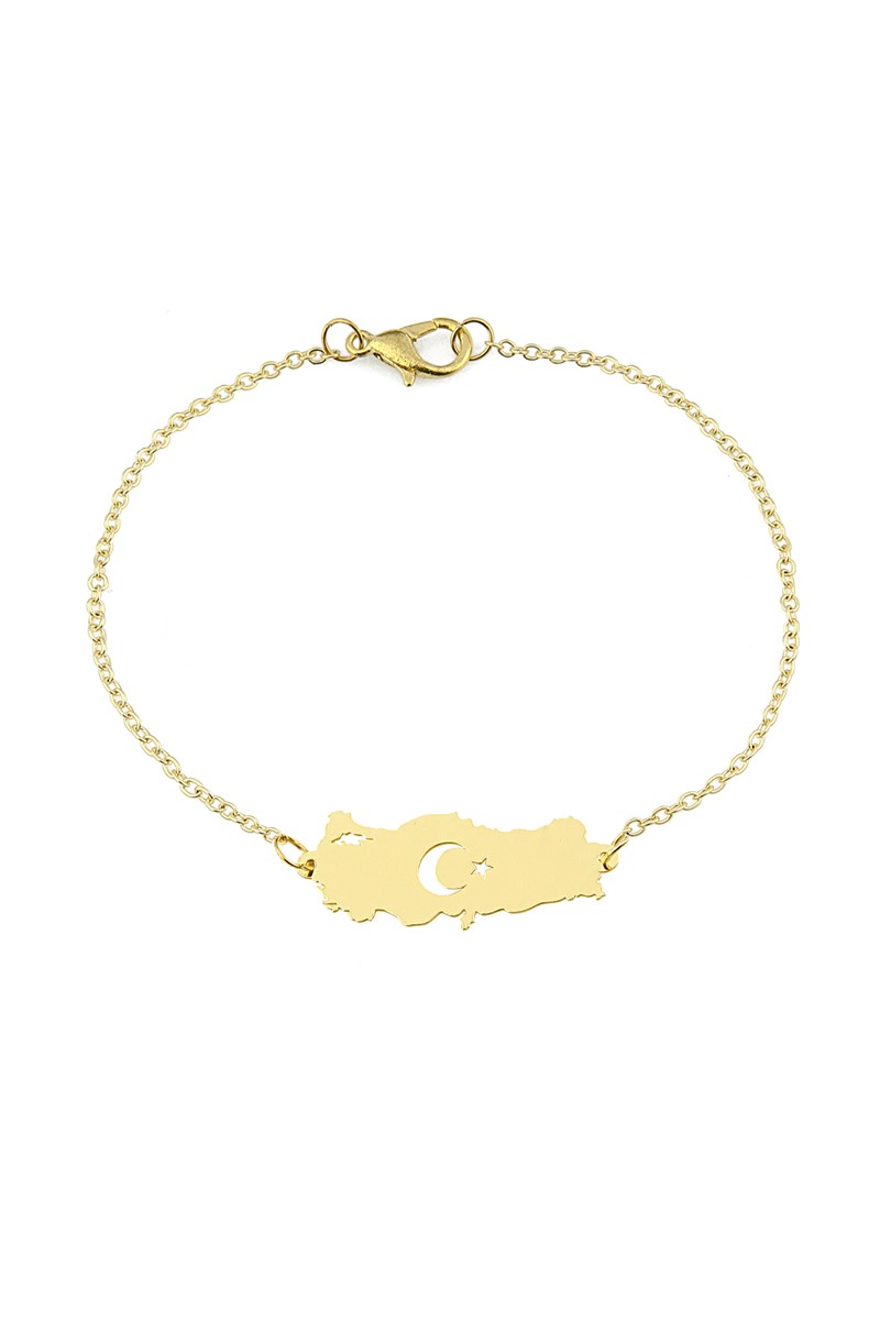 Forentina Sarı Bayan Türkiye Bileklik PS1882