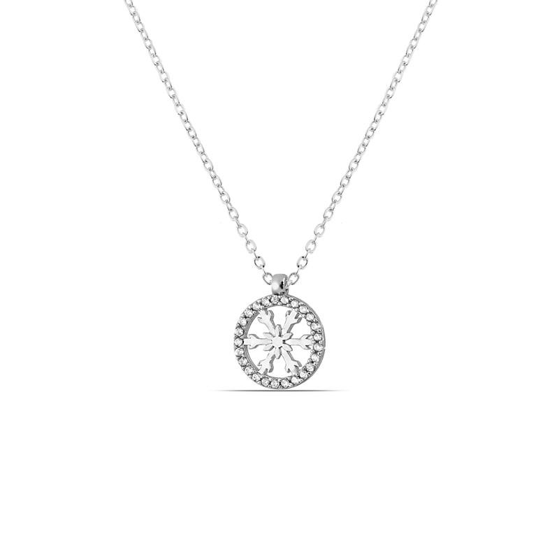 Forentina Beyaz Kar Tanesi Takı Seti Hediye Set PS1888