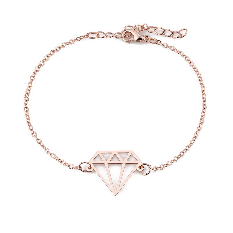 Forentina Rose Elmas Modeli Kolye Küpe Bileklik Saat - Hediye Set PS1895