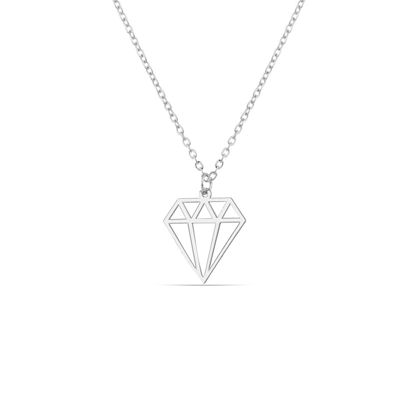 Forentina  Elmas Modeli Kolye Küpe Bileklik Saat - Hediye Set PS1896