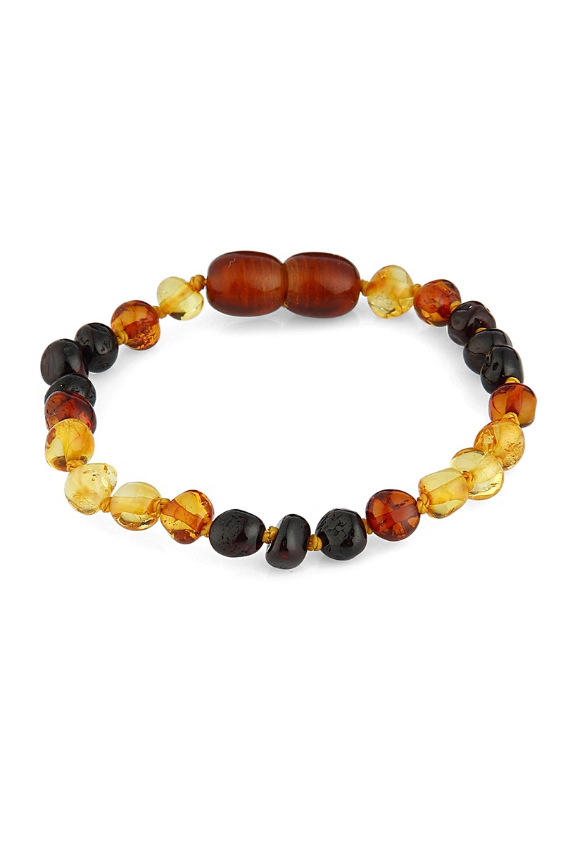 Forentina Kehribar Bebek Diş Bilekliği - Gökkuşağı Kehribar Bileklik PS1937