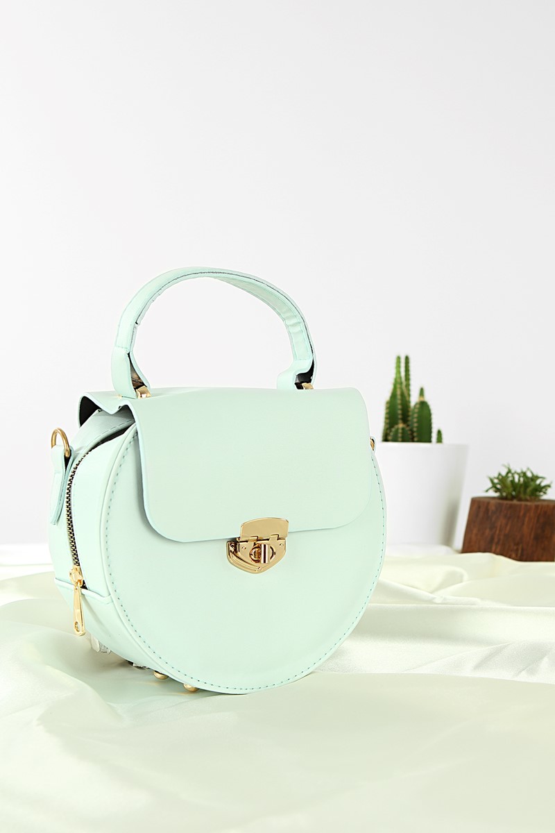 Forentina Kadın Su Yeşili Askılı Omuz Çantası PS2039