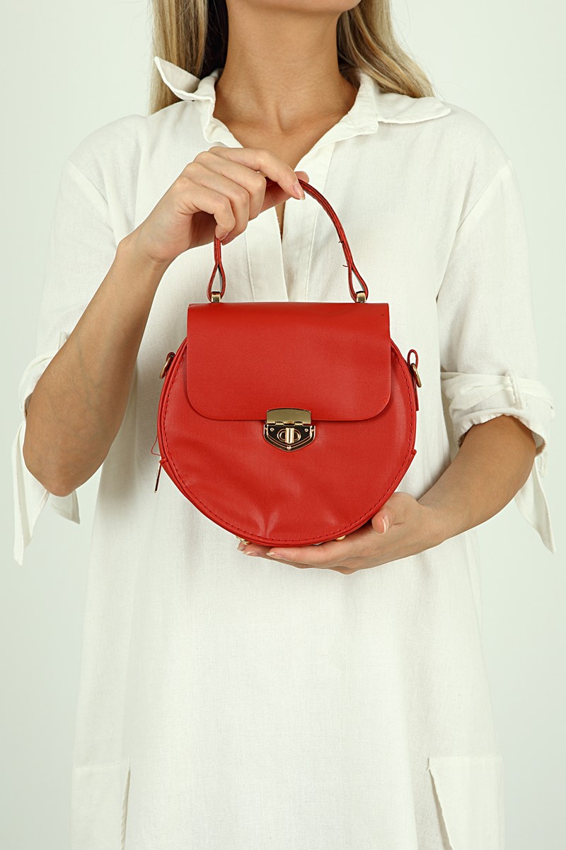 Forentina Kadın Kırmızı Askılı Omuz Çantası PS2044