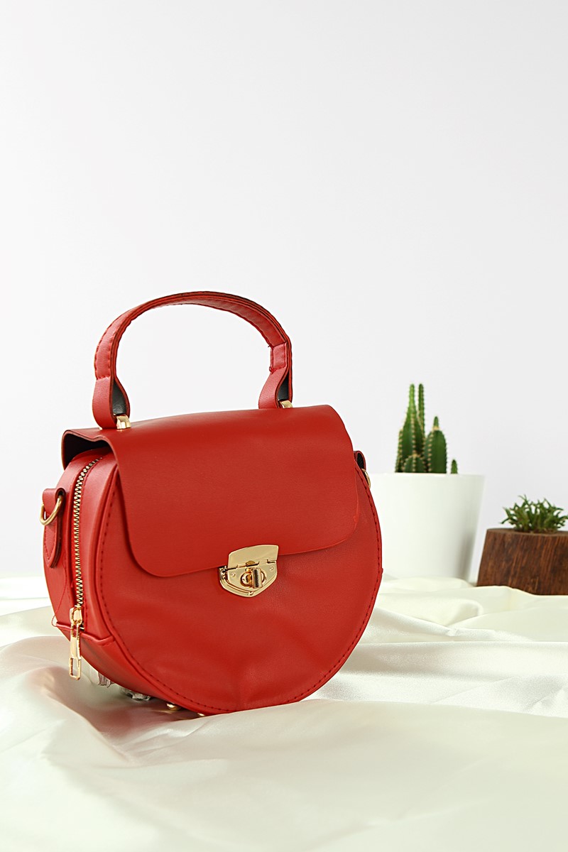 Forentina Kadın Kırmızı Askılı Omuz Çantası PS2044