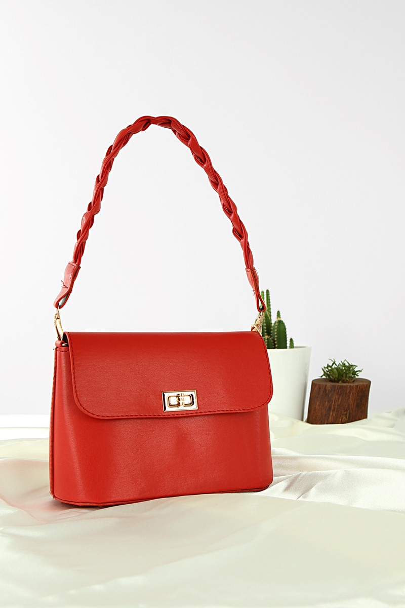 Forentina Kadın Kırmızı El Çantası PS2047