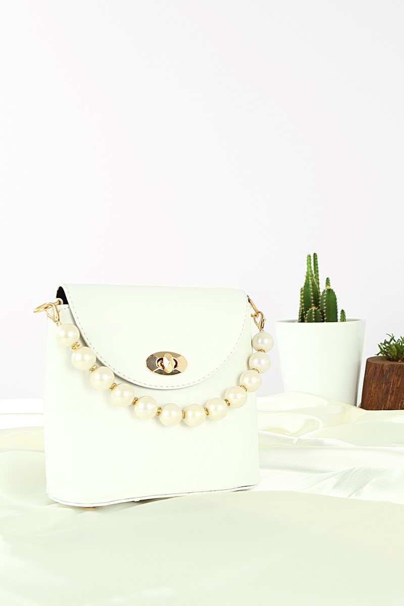 Forentina Beyaz Kadın El Çantası PS2064