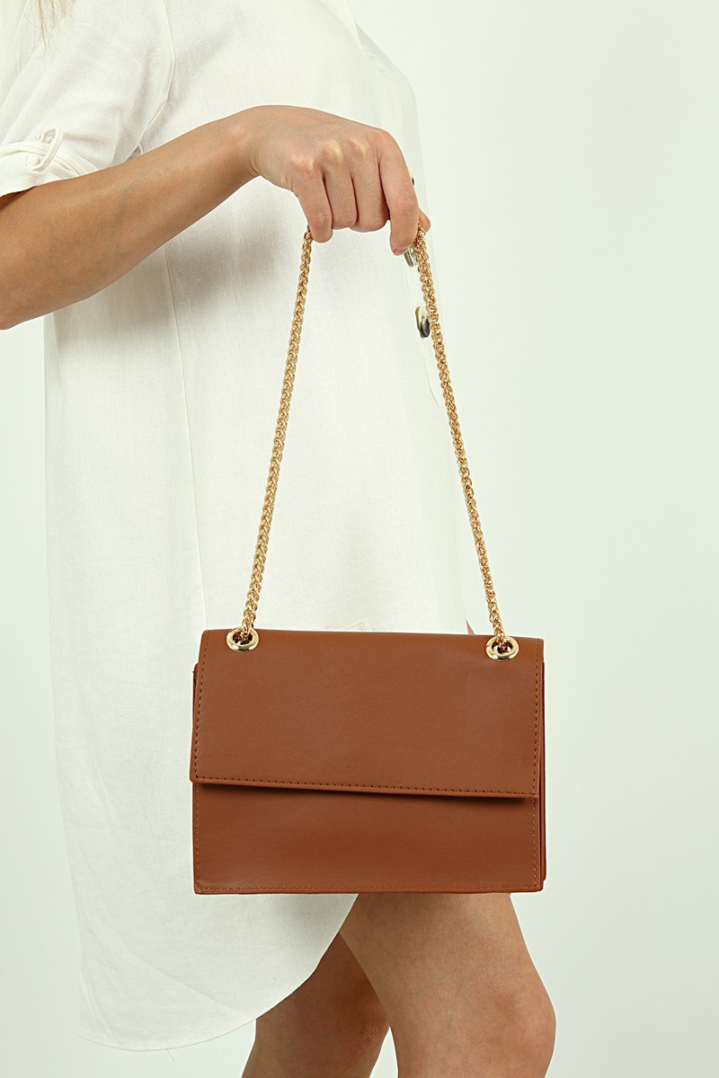 Forentina Kahverengi Askılı Omuz Çantası PS2066