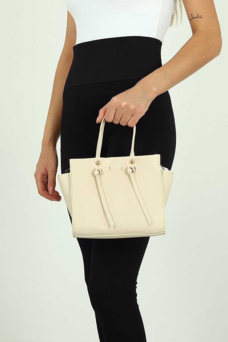 Forentina Krem Kadın El Çantası PS2075