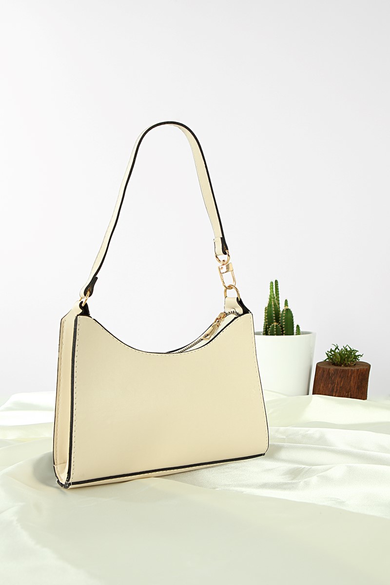 Forentina Kadın Krem El Çantası PS2093