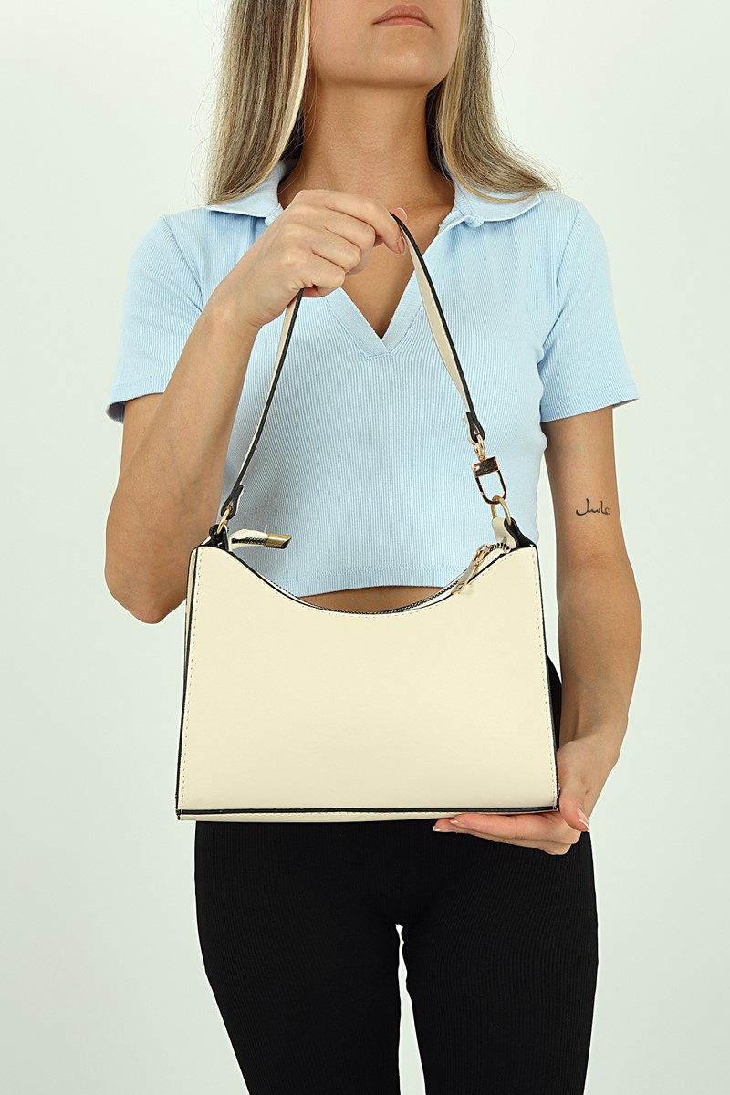 Forentina Kadın Krem El Çantası PS2093