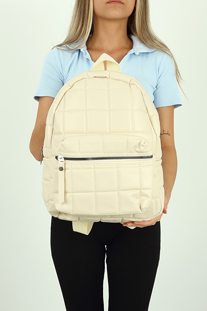 Forentina Kadın Krem Sırt Çantası PS2098