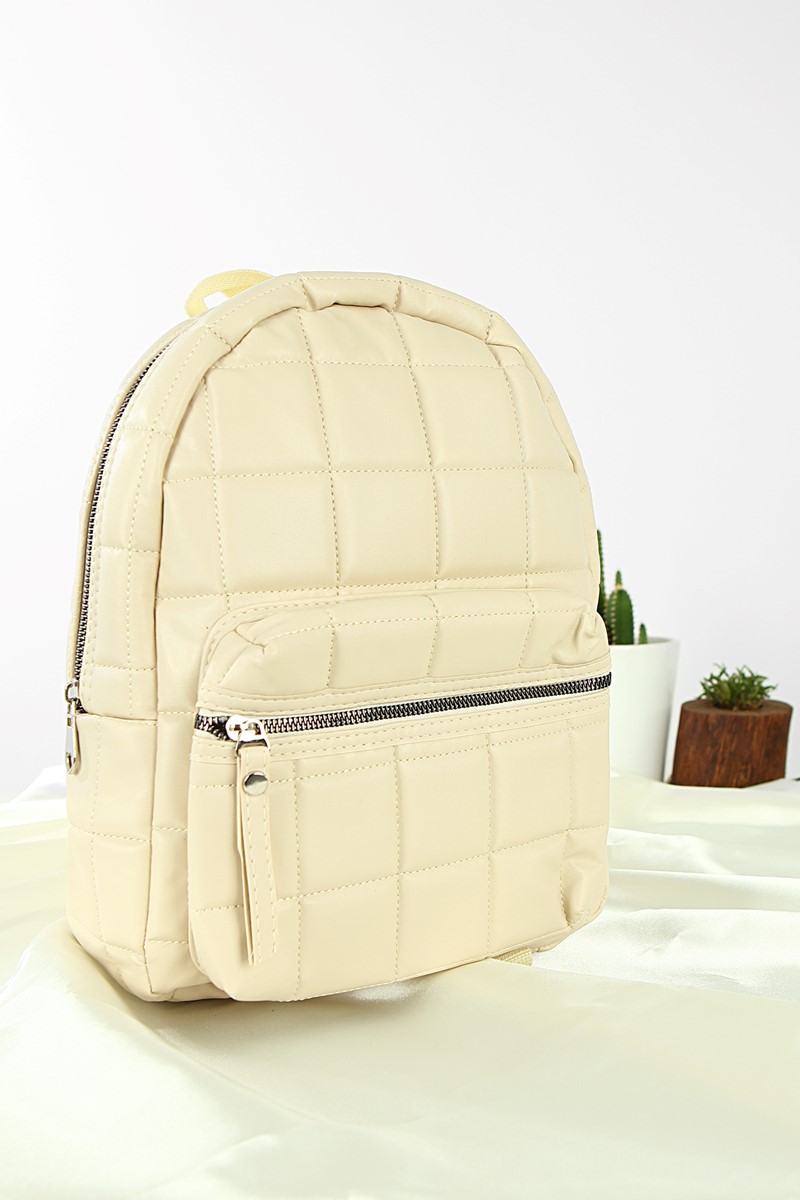 Forentina Kadın Krem Sırt Çantası PS2098