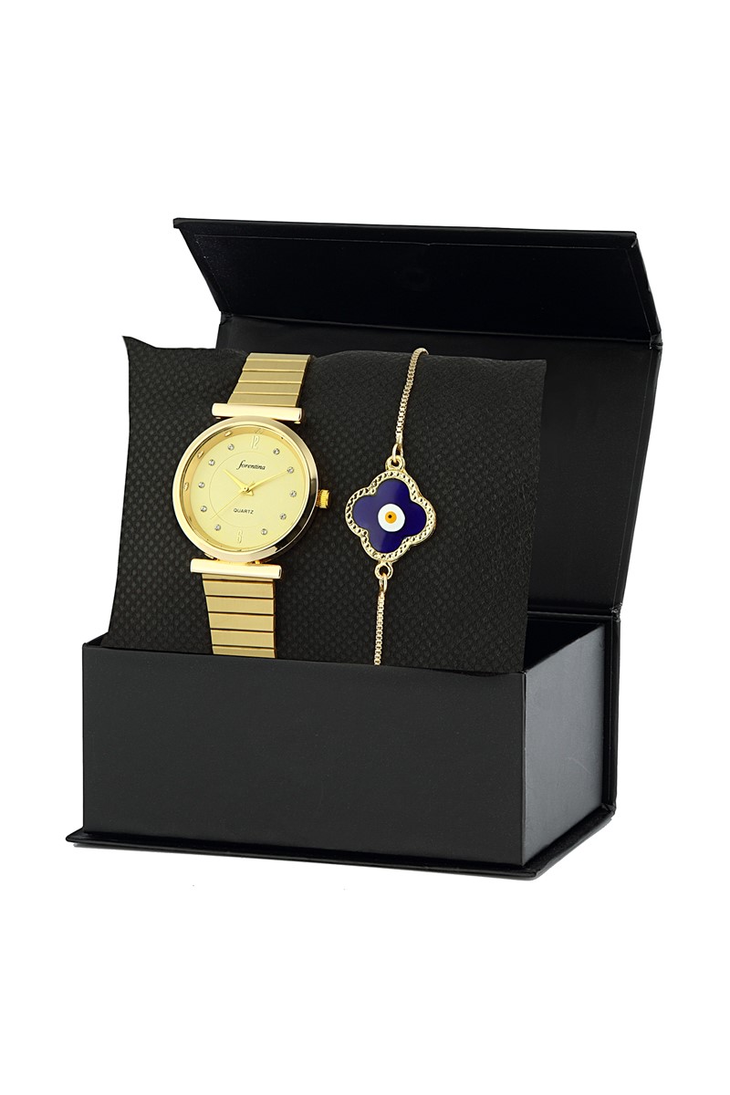 Forentina Kadın Kol Saati - Bileklik Kombin Set PS2111