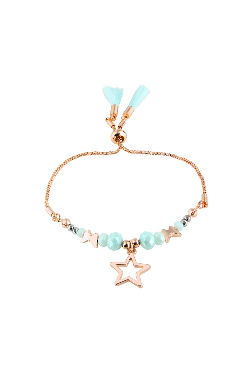 Forentina Kadın Turkuaz Taşlı Rose Bileklik PS2118