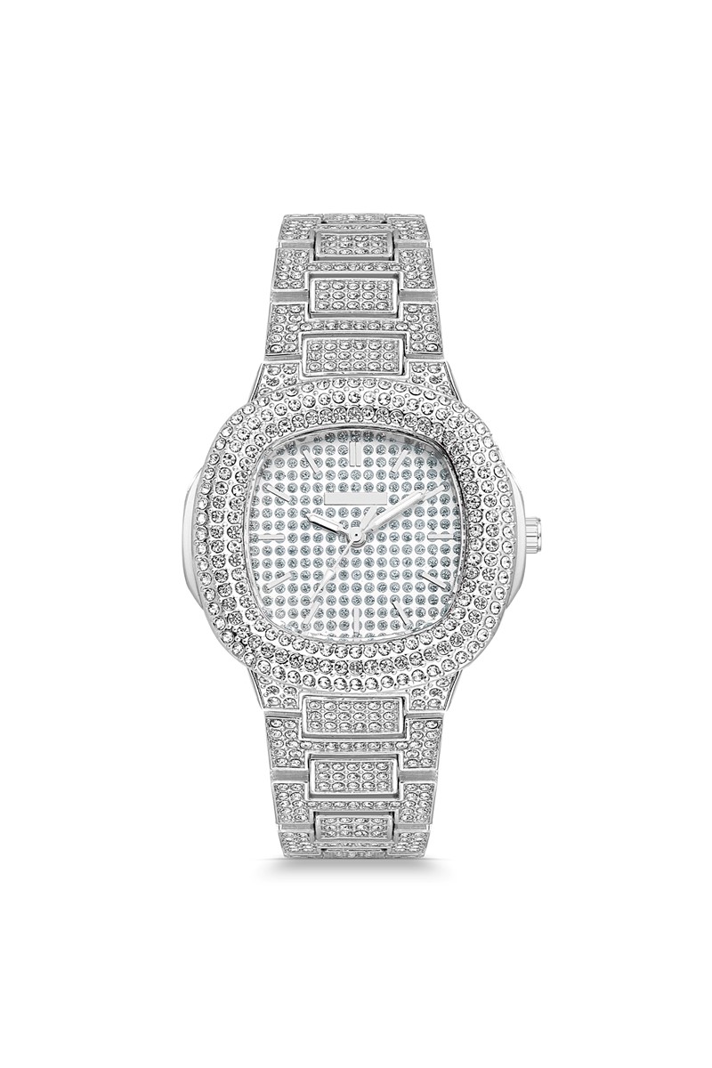 Forentina Kadın Gümüş Kaplama Zirkon Taşlı Kol Saati PS2205