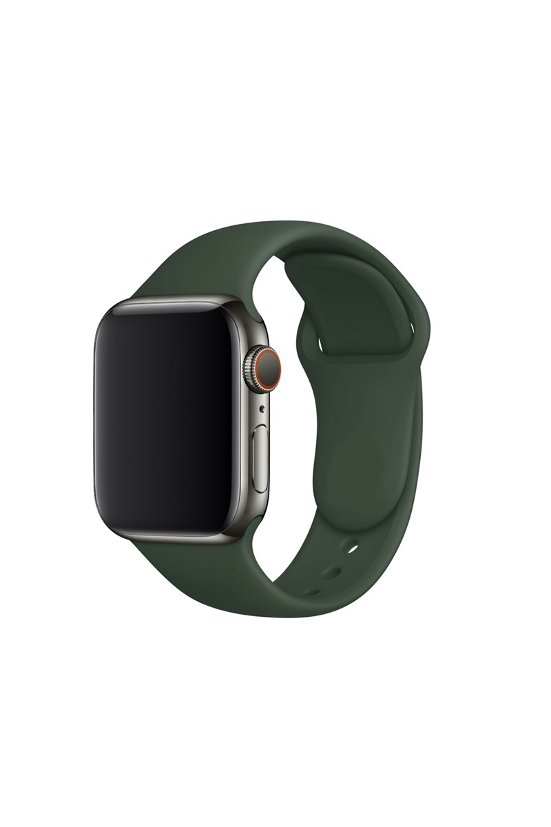 Forentina İwatch Yeşil Silikon Kordon 42mm 44mm Uyumlu PS2265