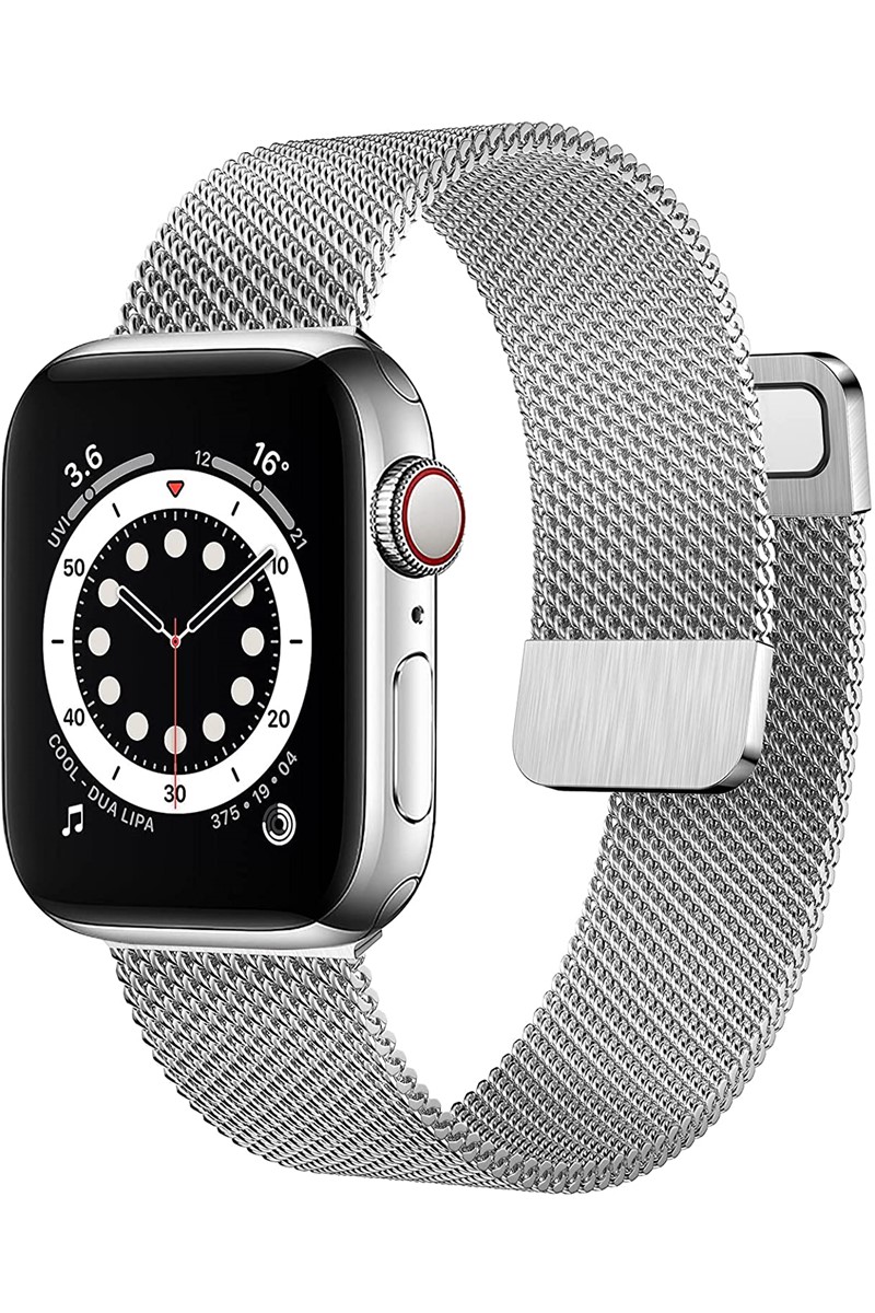 Forentina İwatch Gri Metal Mıknatıslı Kordon 42-44 mm Uyumlu PS2269