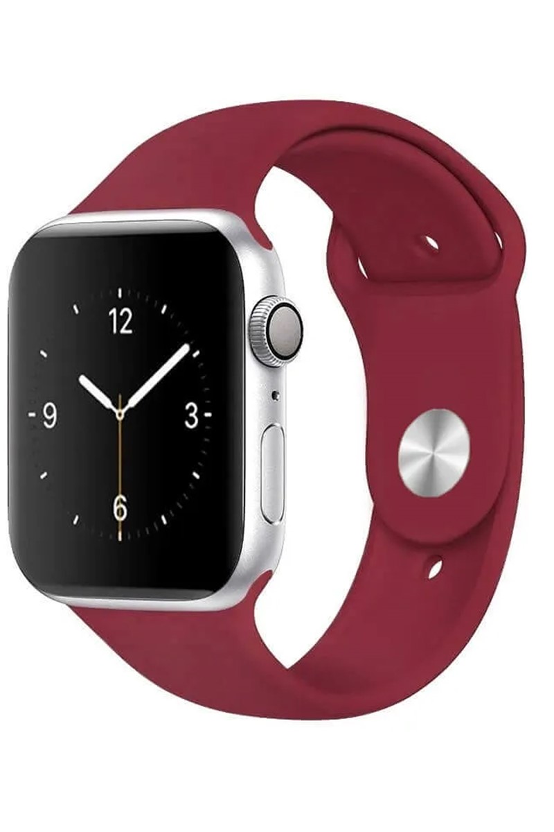 Forentina İwatch Bordo Silikon Kordon 42mm 44mm Uyumlu PS2281