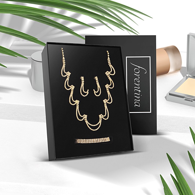 Forentina Altın Kaplama Düğün Takı Seti PS2326